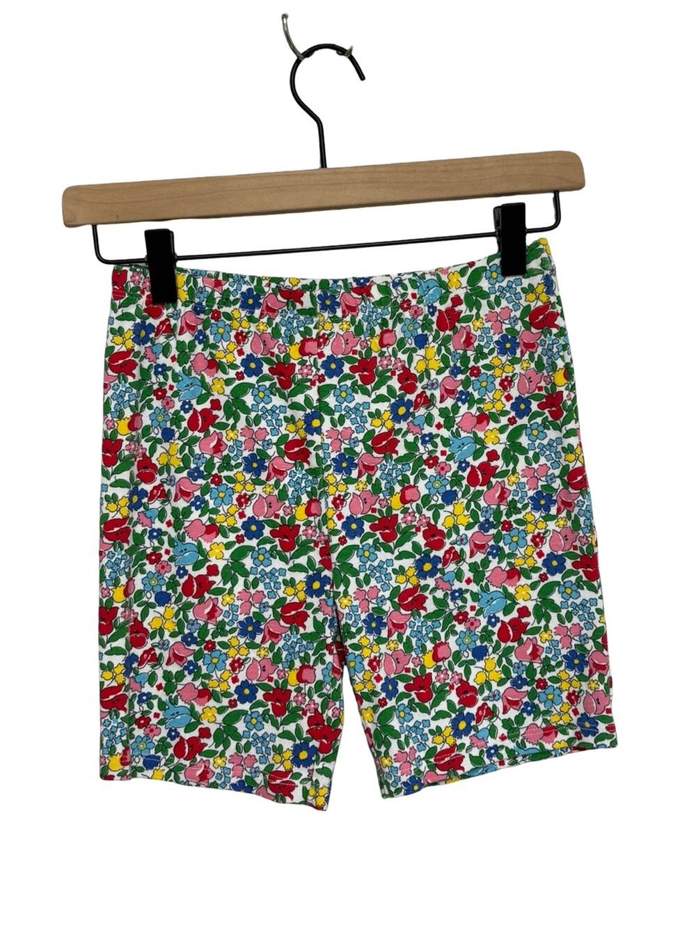 Mini Boden Girls 100% Cotton Multicolor Floral Bike Shorts - Size 12 Y